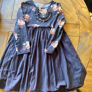 Black floral dress